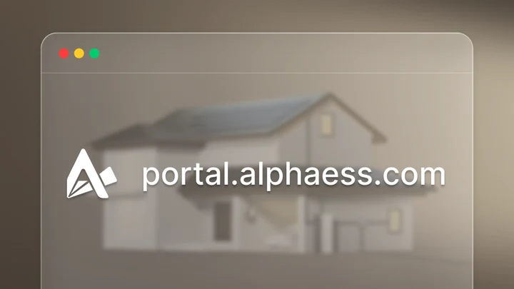 AlphaESS Portal · Homeowners